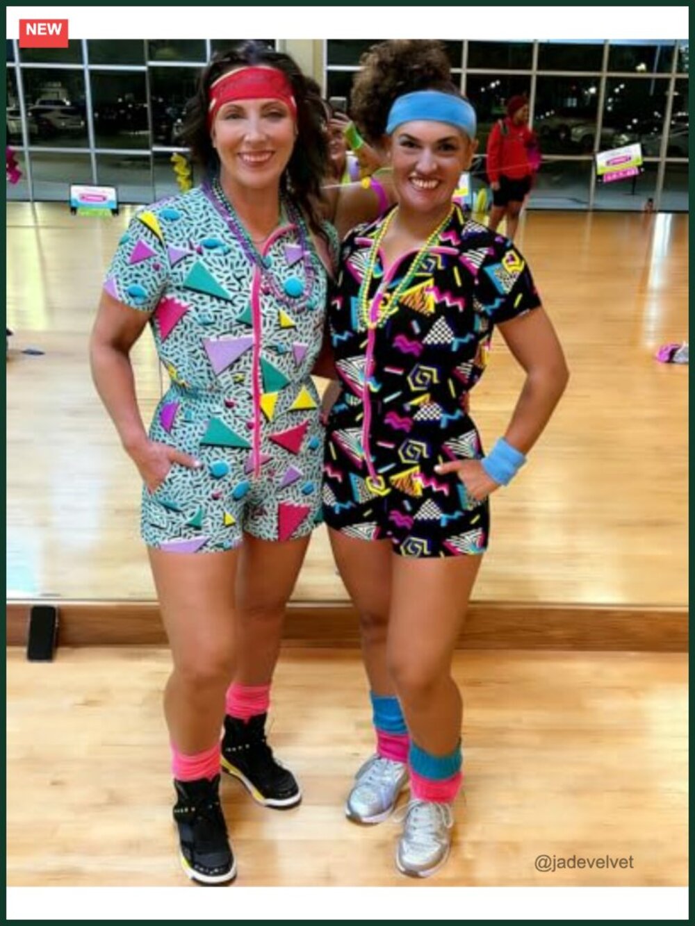 80s 90s Retro Jumpsuit Costume One Piece Track Suit Party Workout - Picture 3 of 6